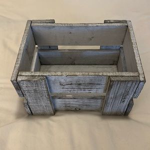 Grey distressed wood box
